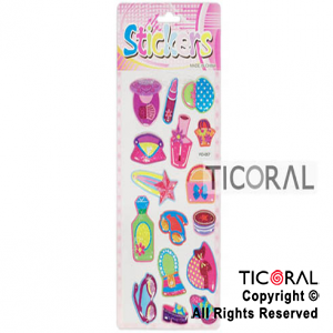 STICKER ACCESORIOS CON GLITTER HS3537-2 x 12